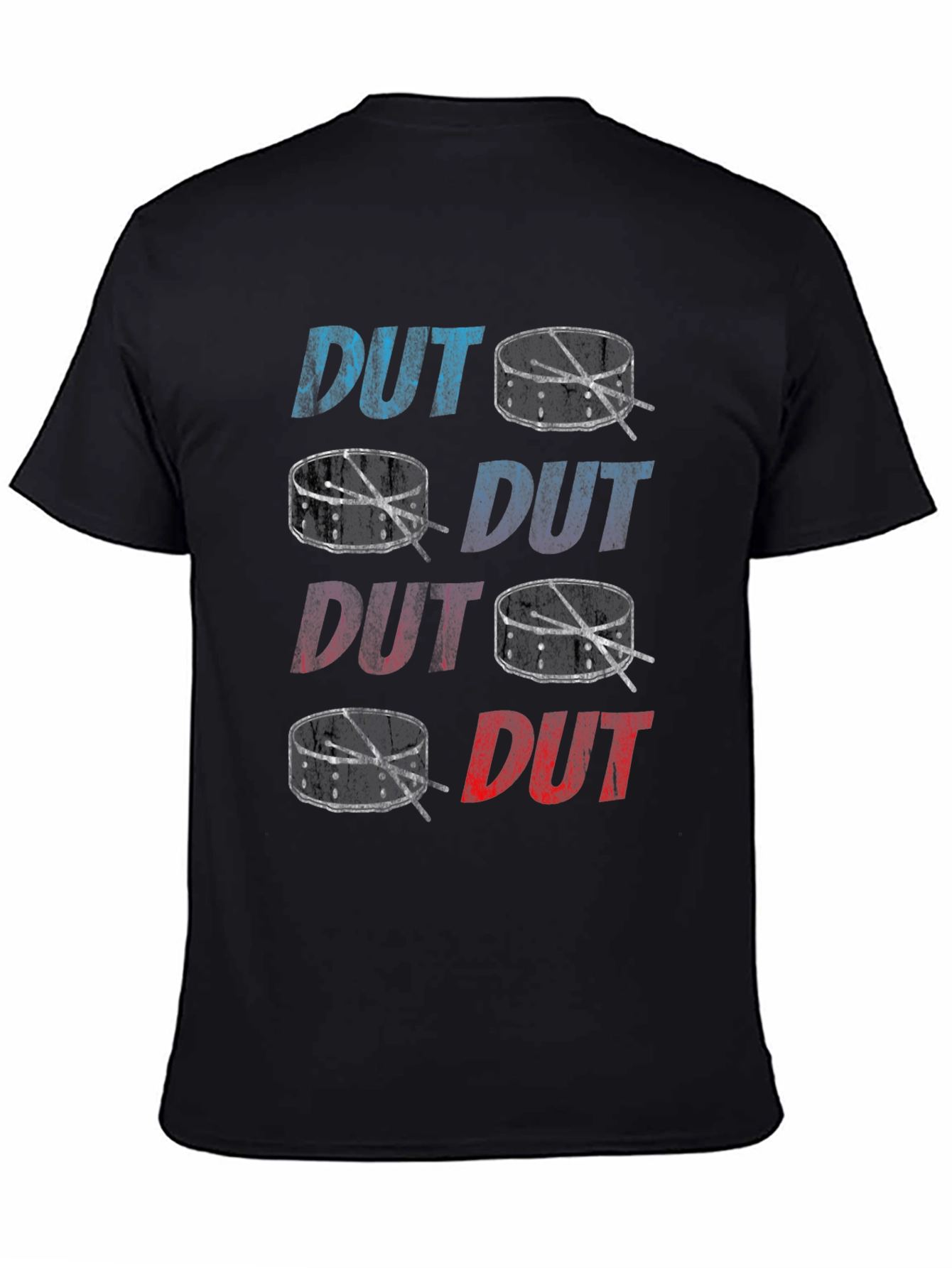 Drums T-Shirt DUT Graphic Print