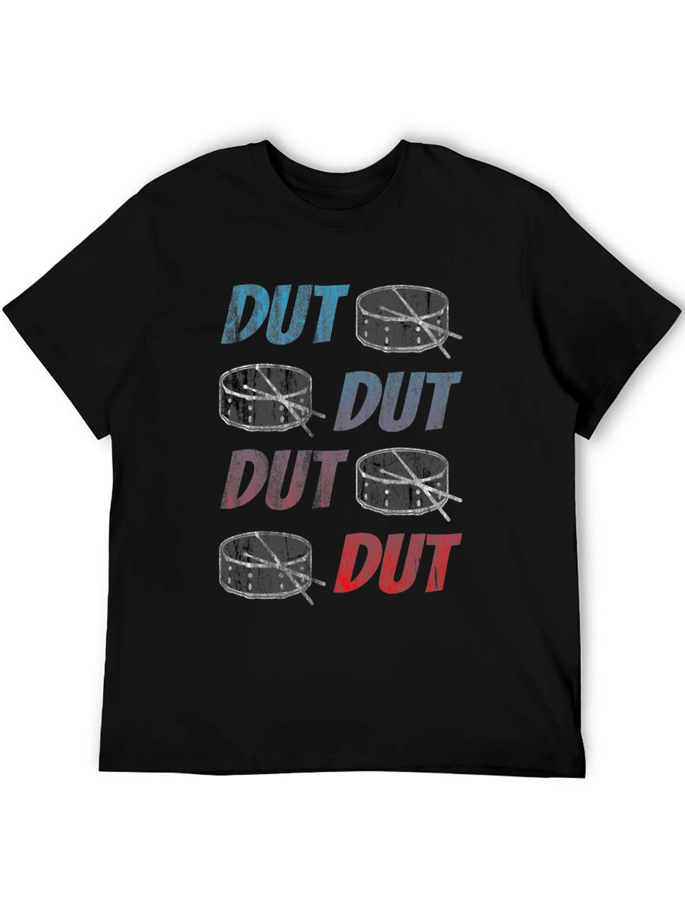 Drums T-Shirt DUT Graphic Print