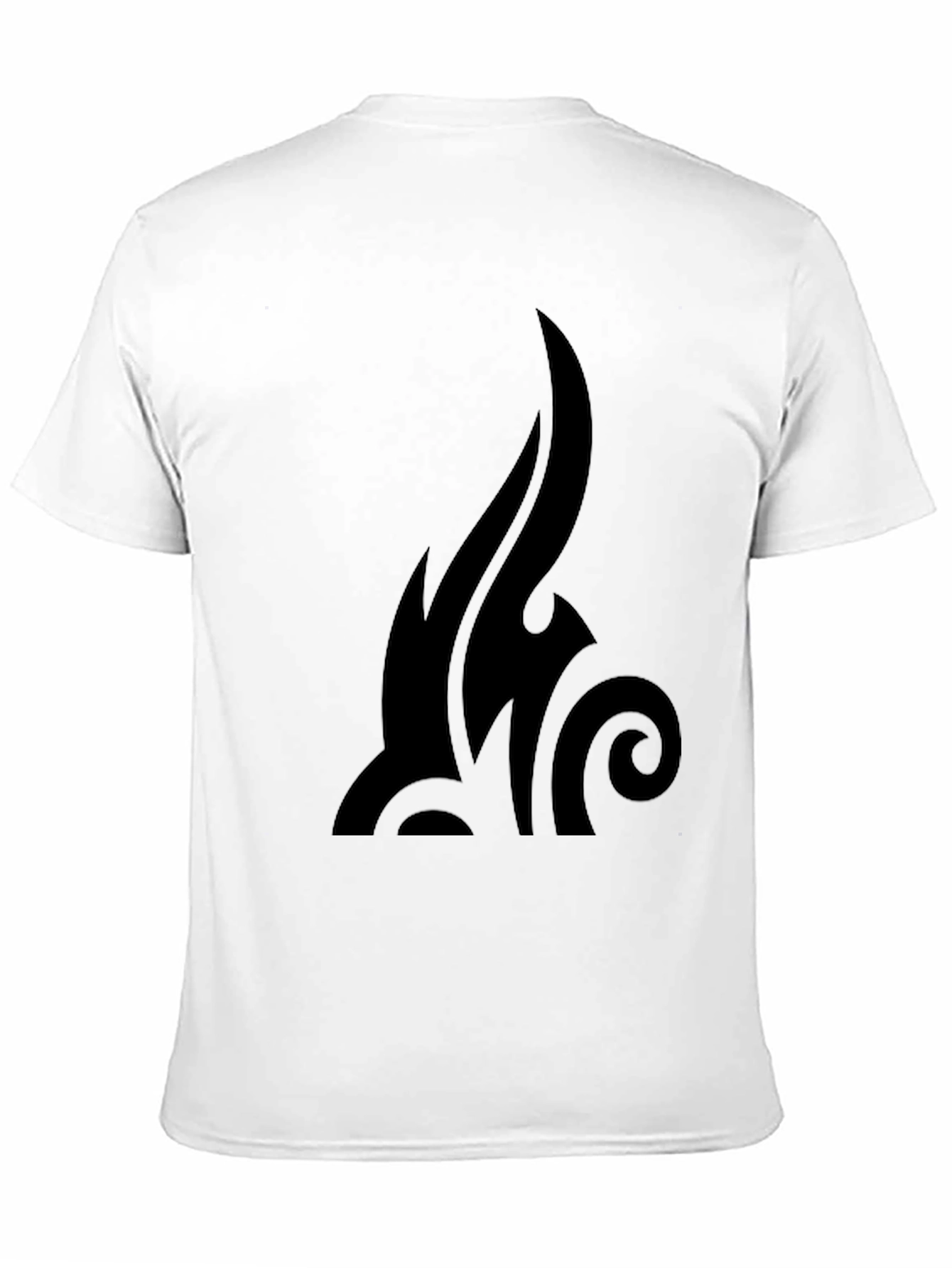 Mens Black Tribal Graphic T-Shirt - Casual Style