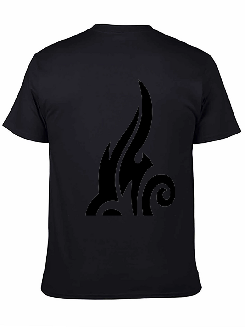 Mens Black Tribal Graphic T-Shirt - Casual Style