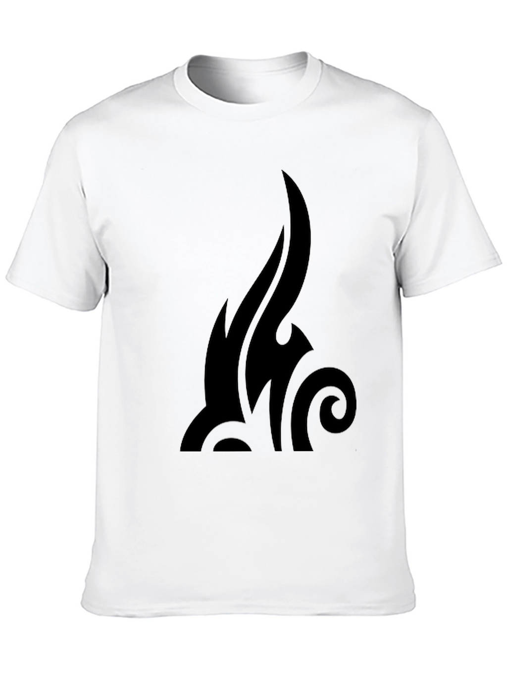 Mens Black Tribal Graphic T-Shirt - Casual Style