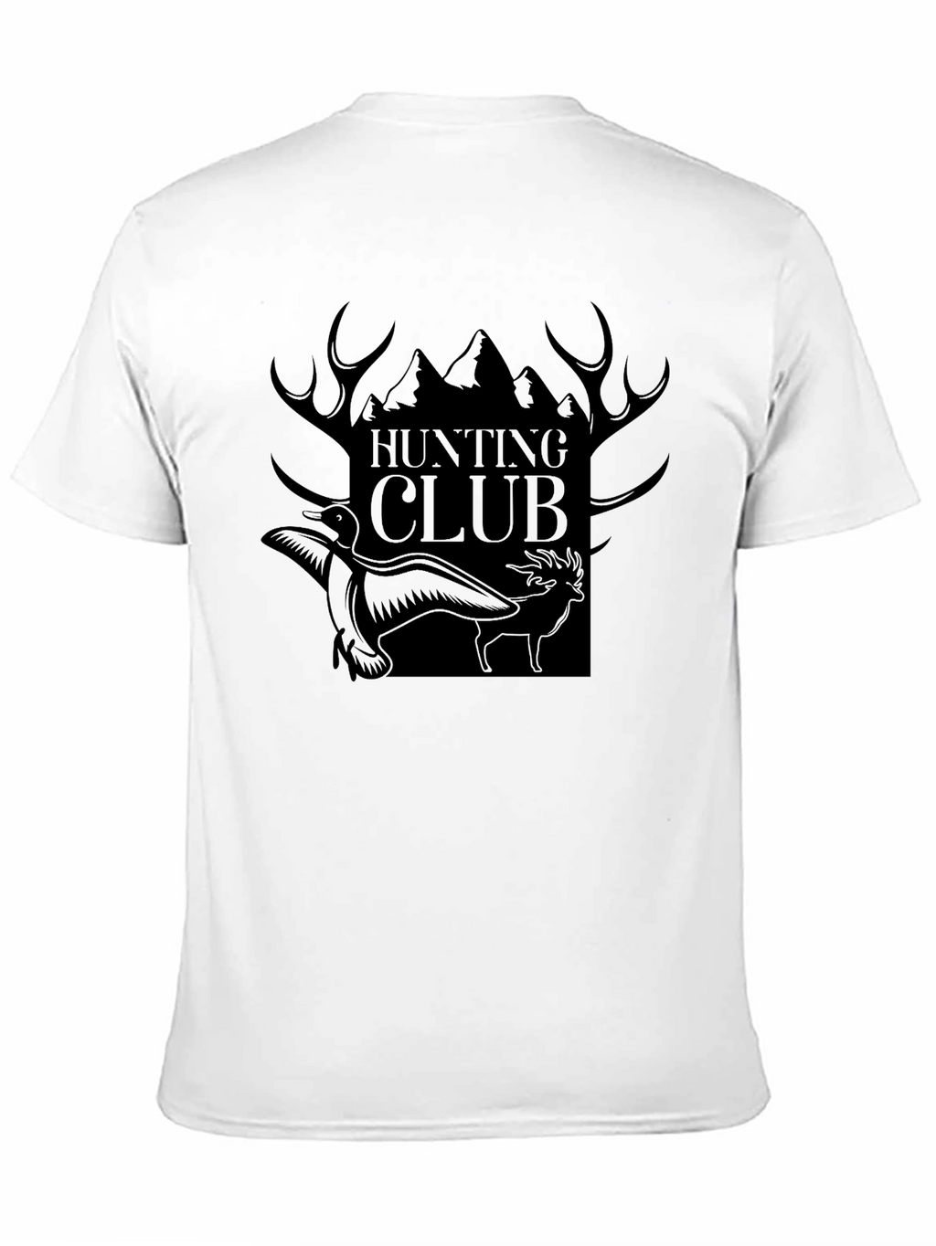Hunting Club Black Graphic T-Shirt