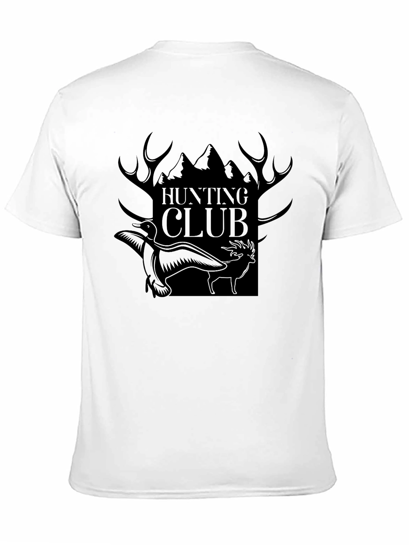 Hunting Club Black Graphic T-Shirt