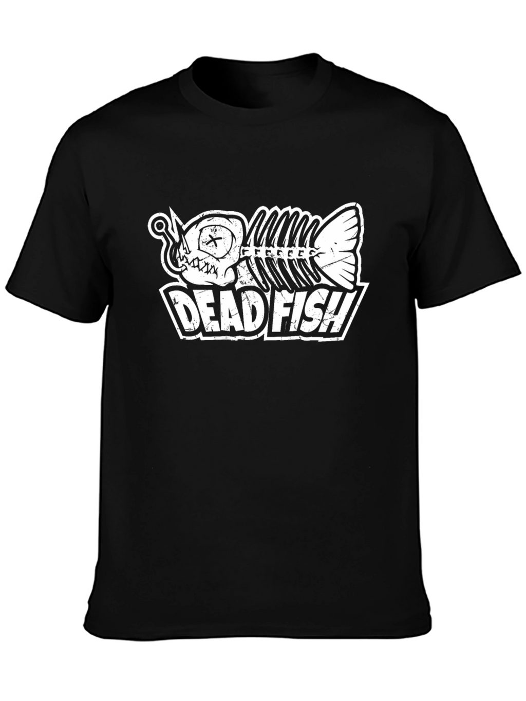 Dead Fish Graphic T-Shirt - Black Cotton Tee