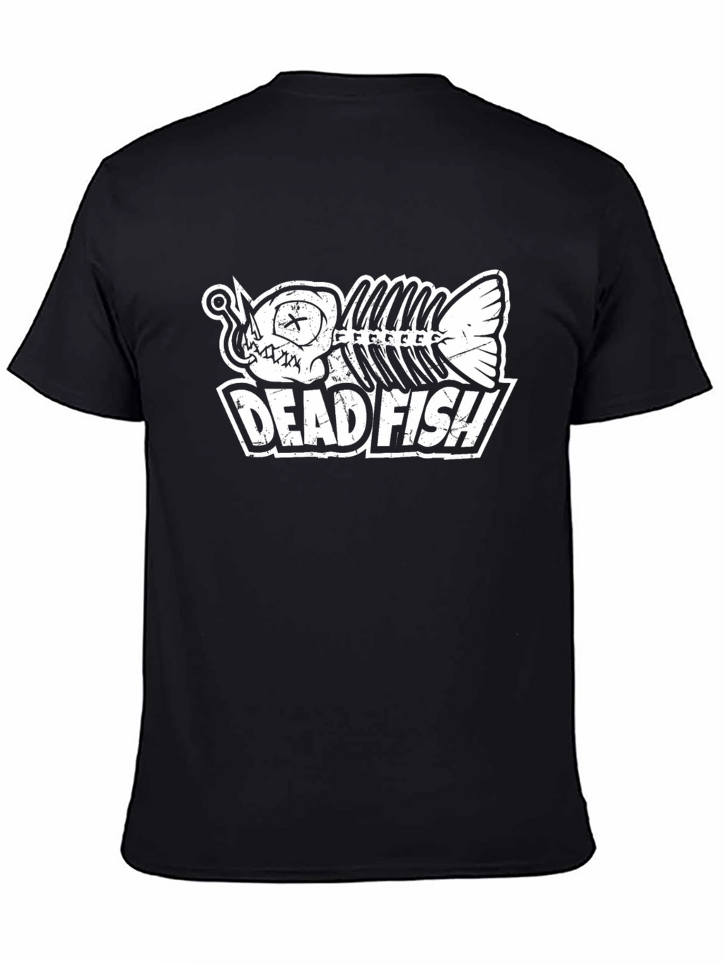 Dead Fish Graphic T-Shirt - Black Cotton Tee