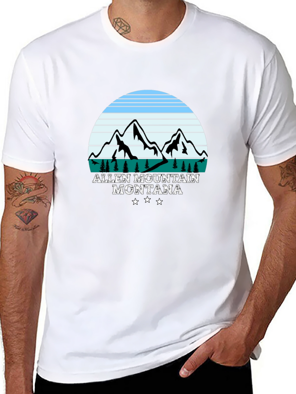 Allen Mountain Montana Graphic T-Shirt