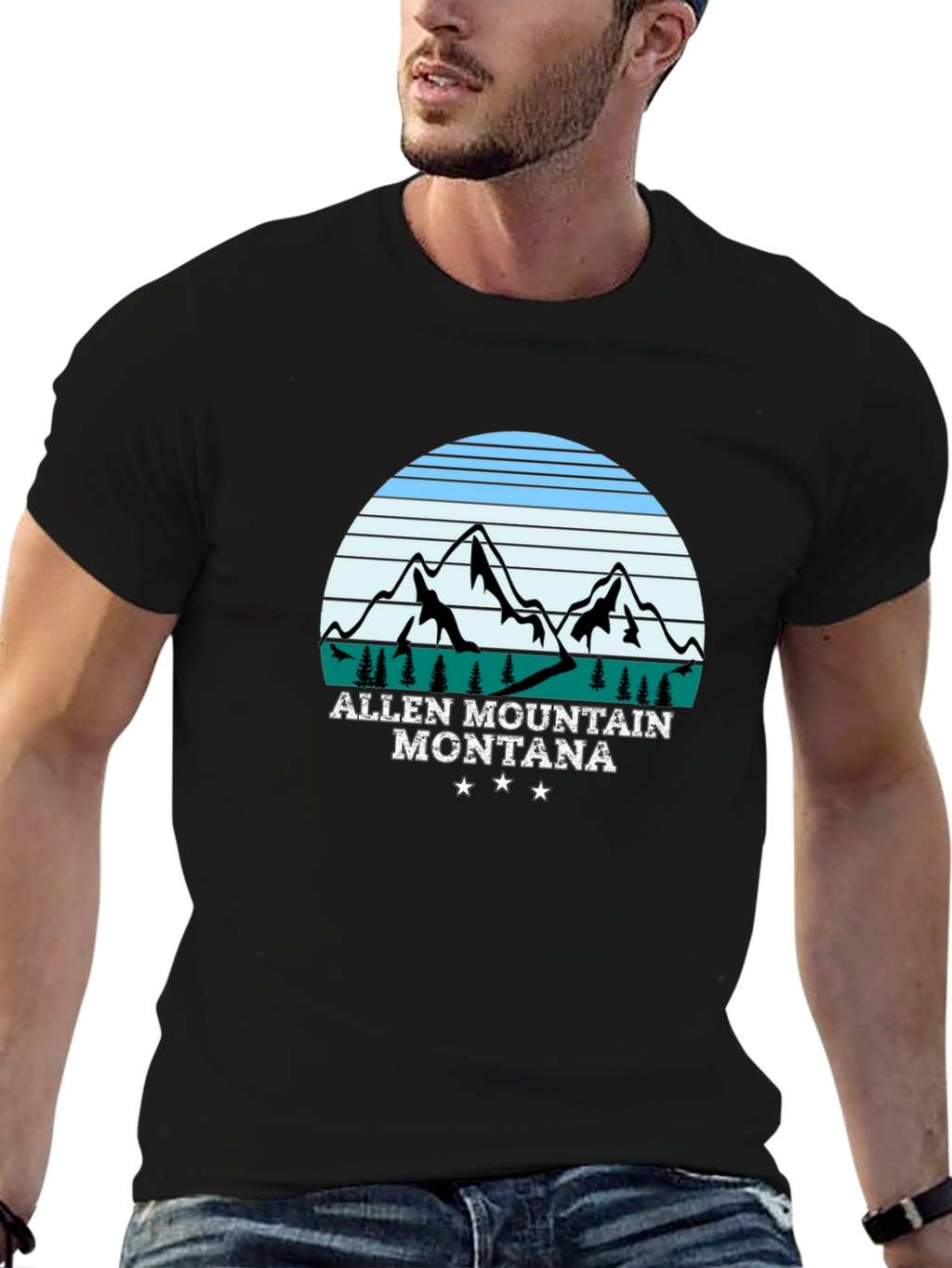 Allen Mountain Montana Graphic T-Shirt