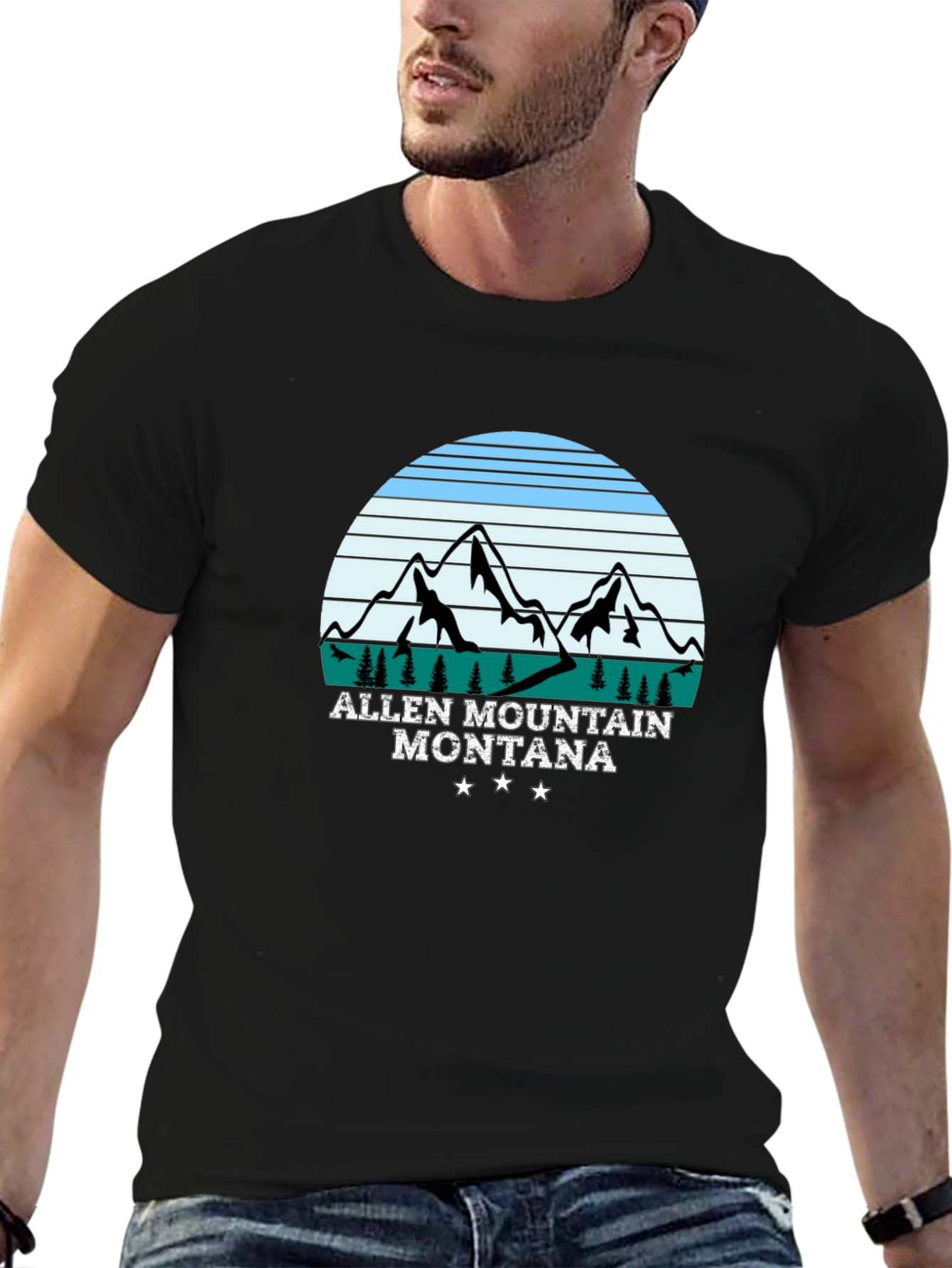Allen Mountain Montana Graphic T-Shirt
