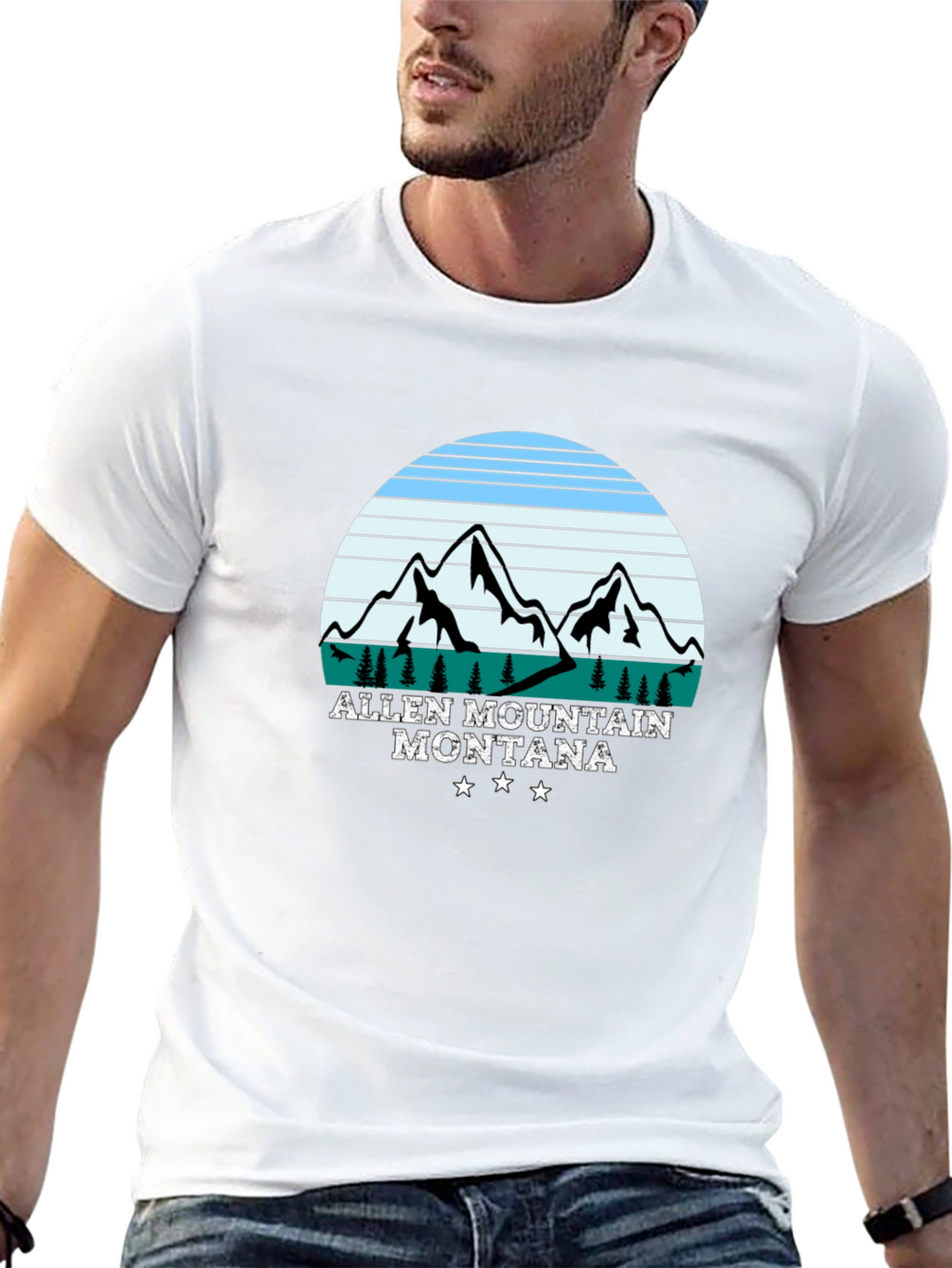 Allen Mountain Montana Graphic T-Shirt