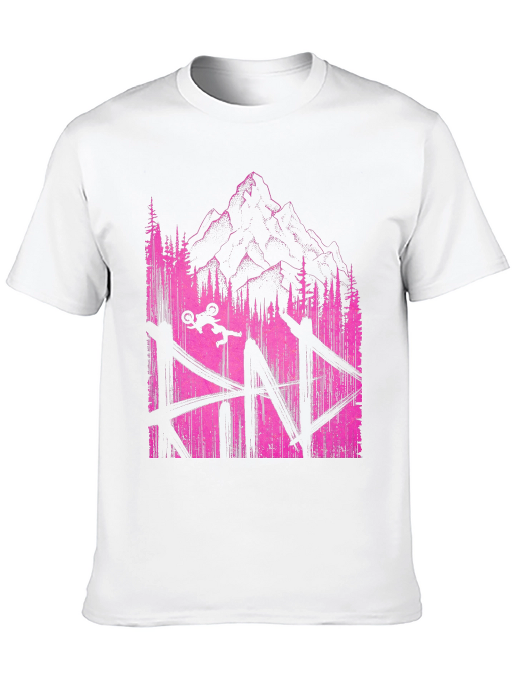 Mountain Bike Jump Graphic Tee - Black