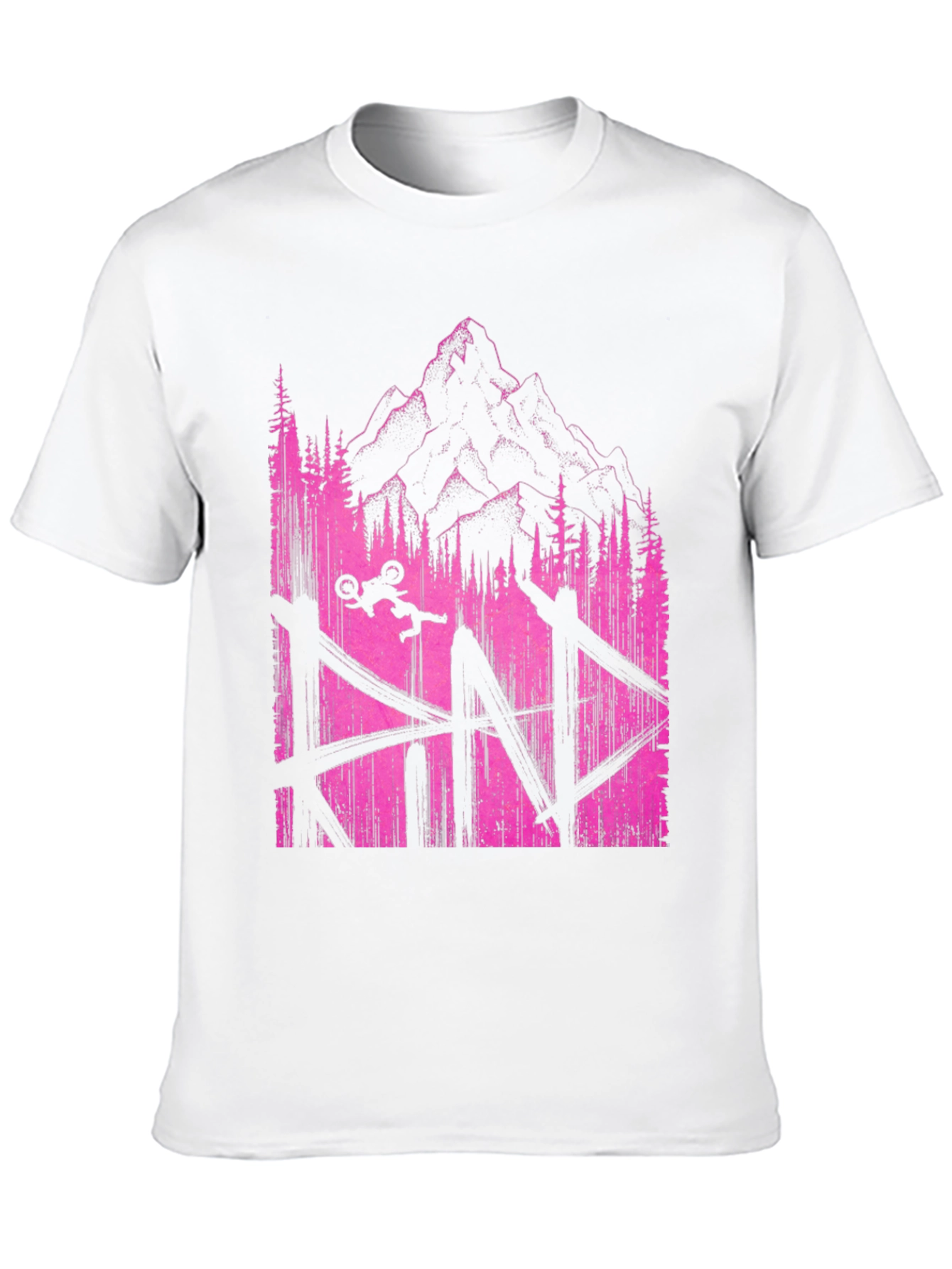 Mountain Bike Jump Graphic Tee - Black