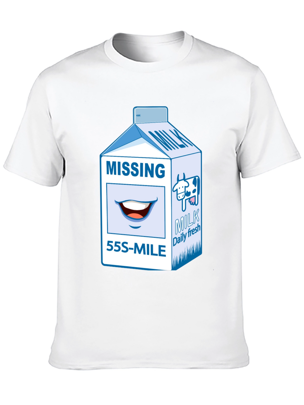 Missing Milk Carton Graphic T-Shirt