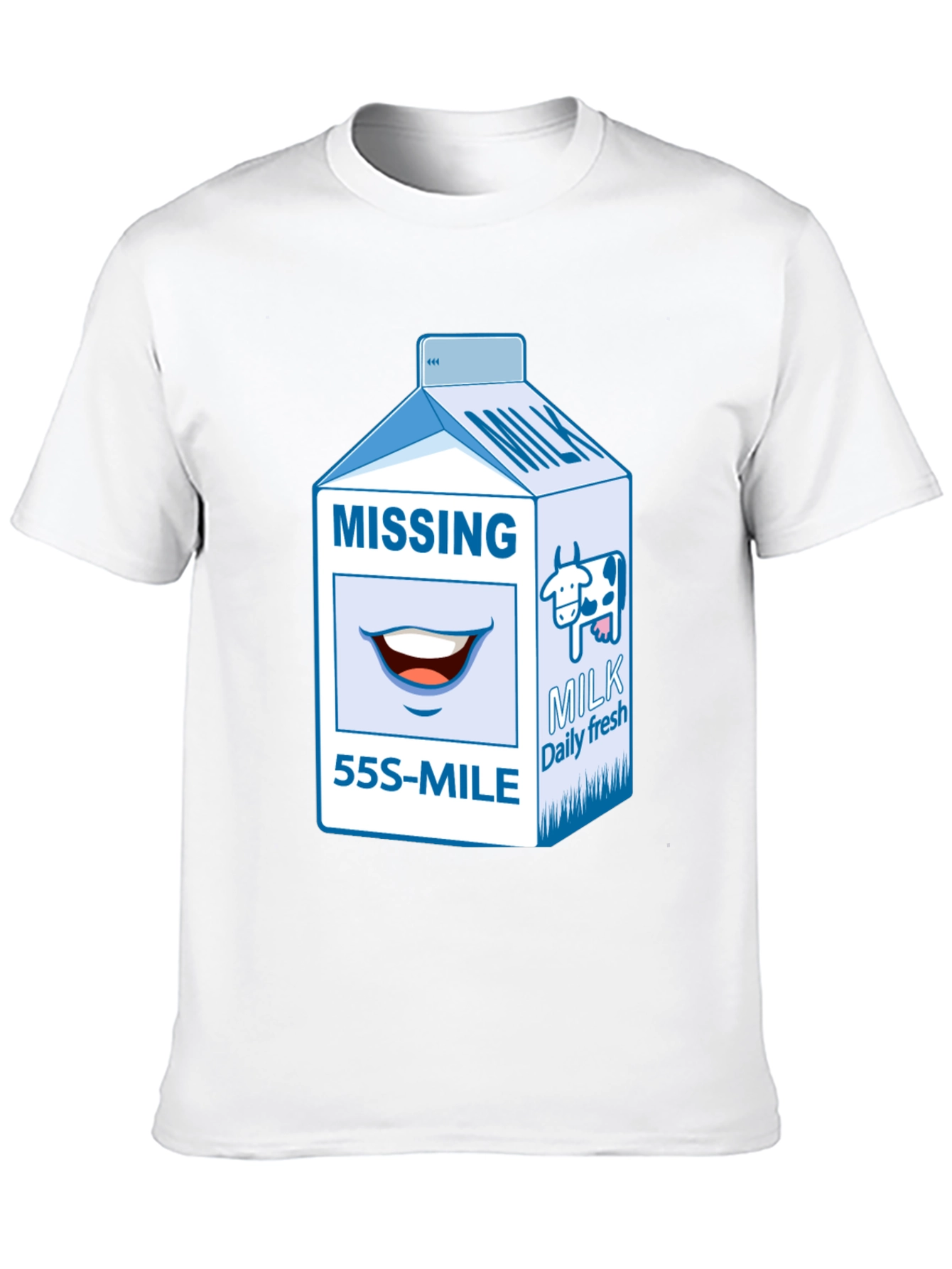 Missing Milk Carton Graphic T-Shirt