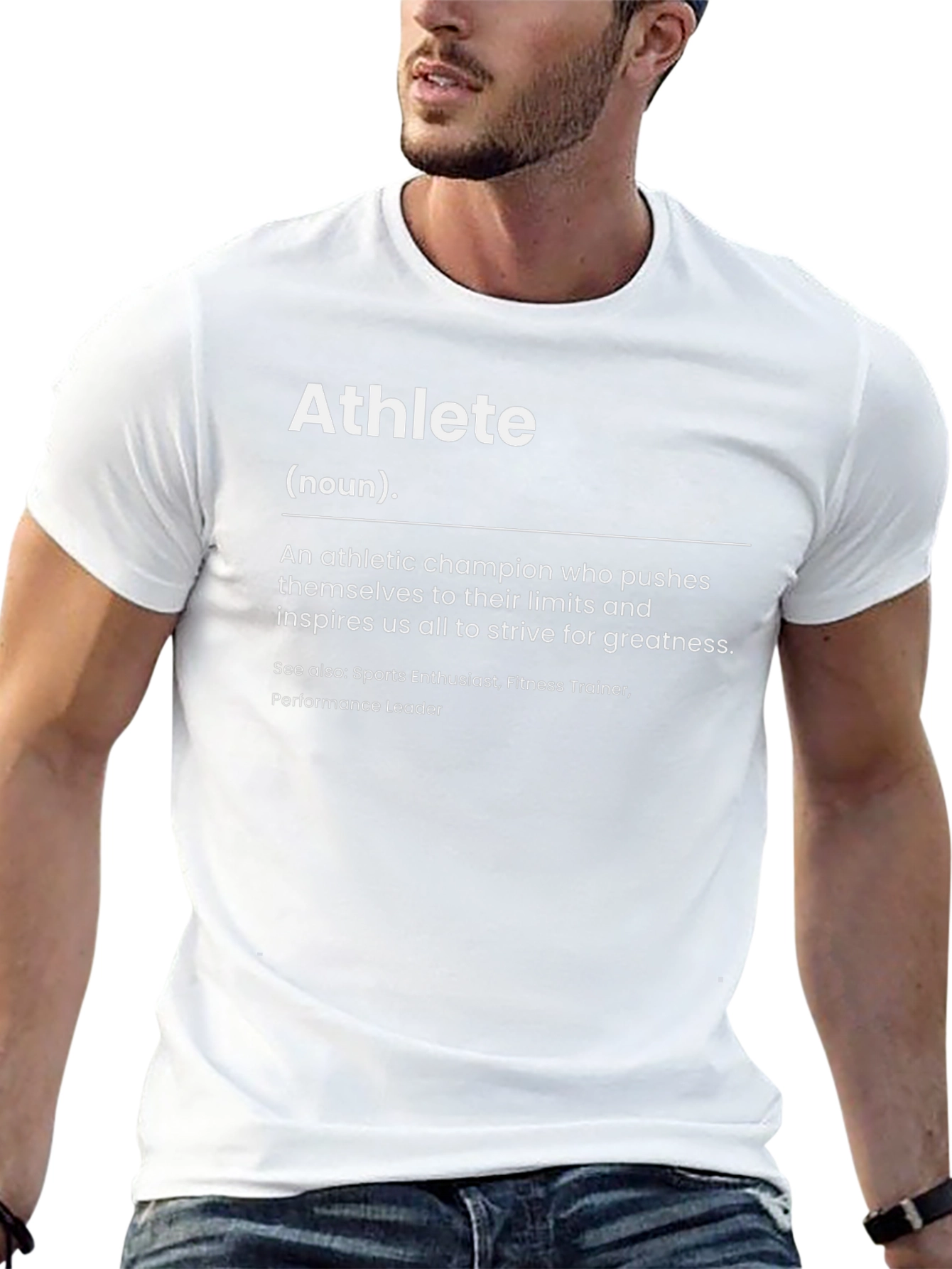 Athlete Definition Black T-Shirt