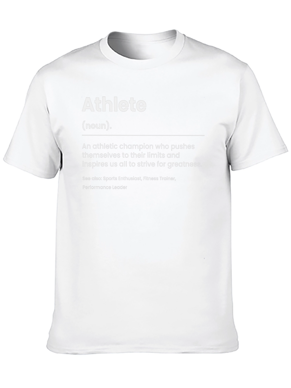 Athlete Definition Black T-Shirt