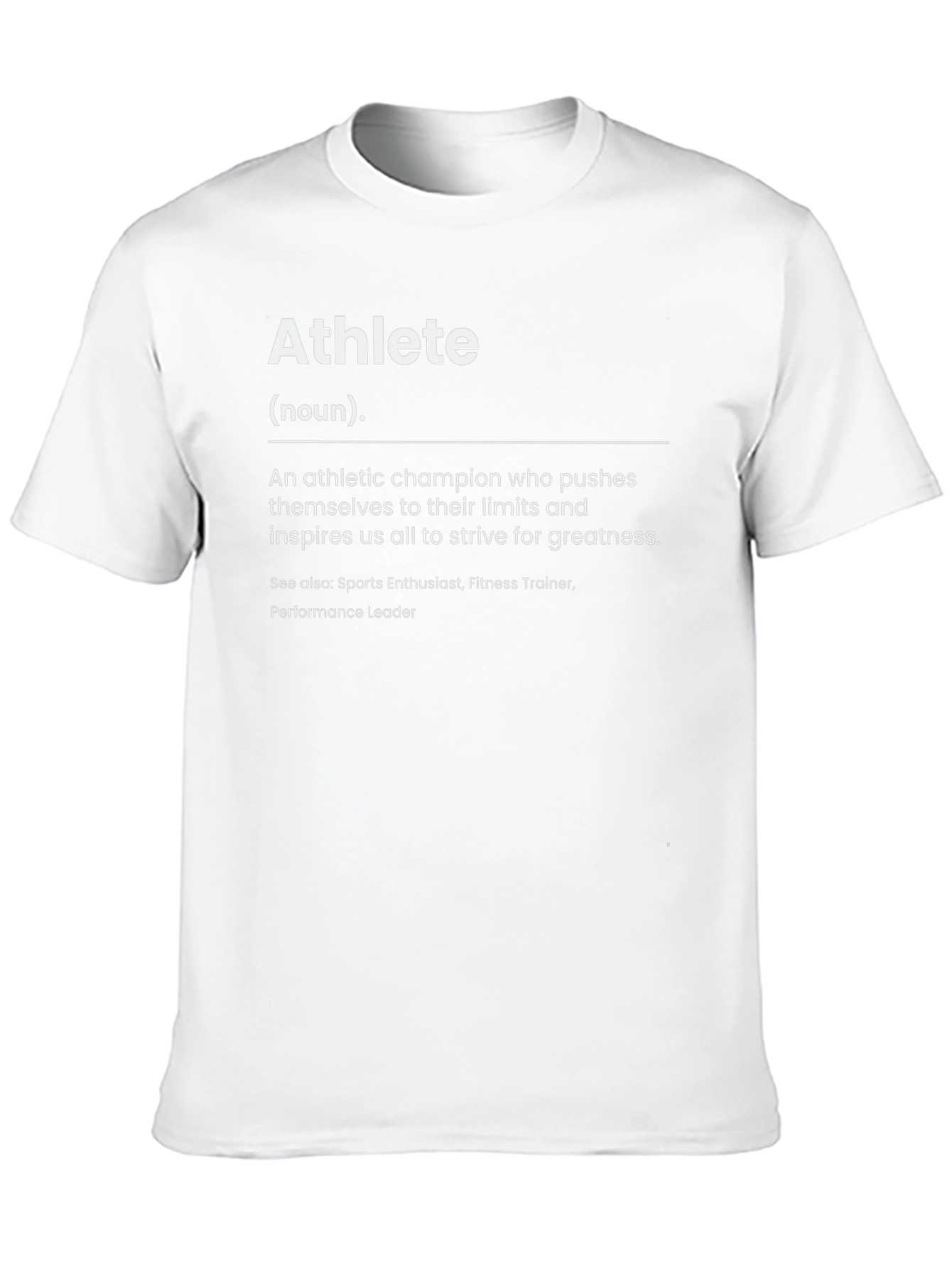 Athlete Definition Black T-Shirt