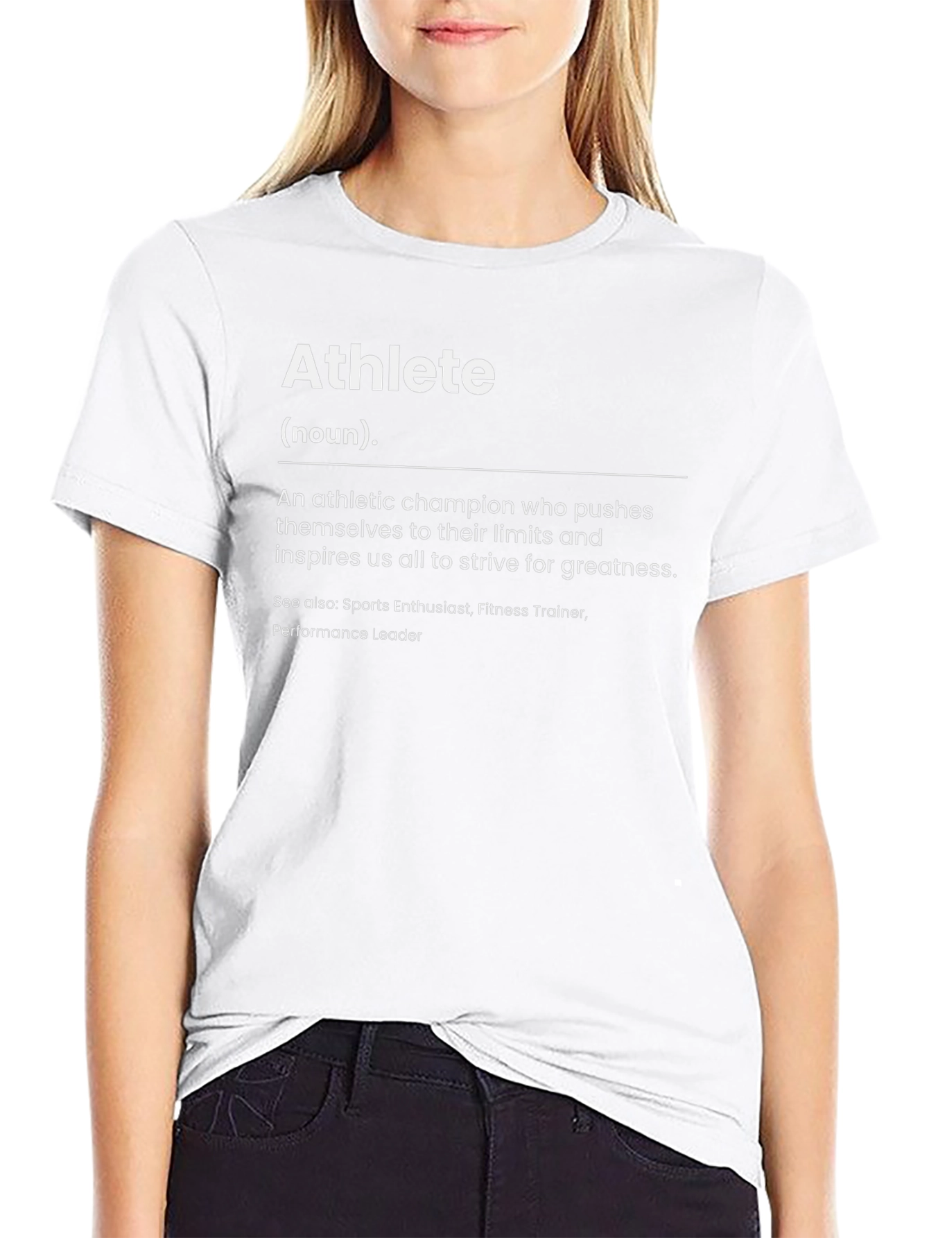 Athlete Definition Black T-Shirt