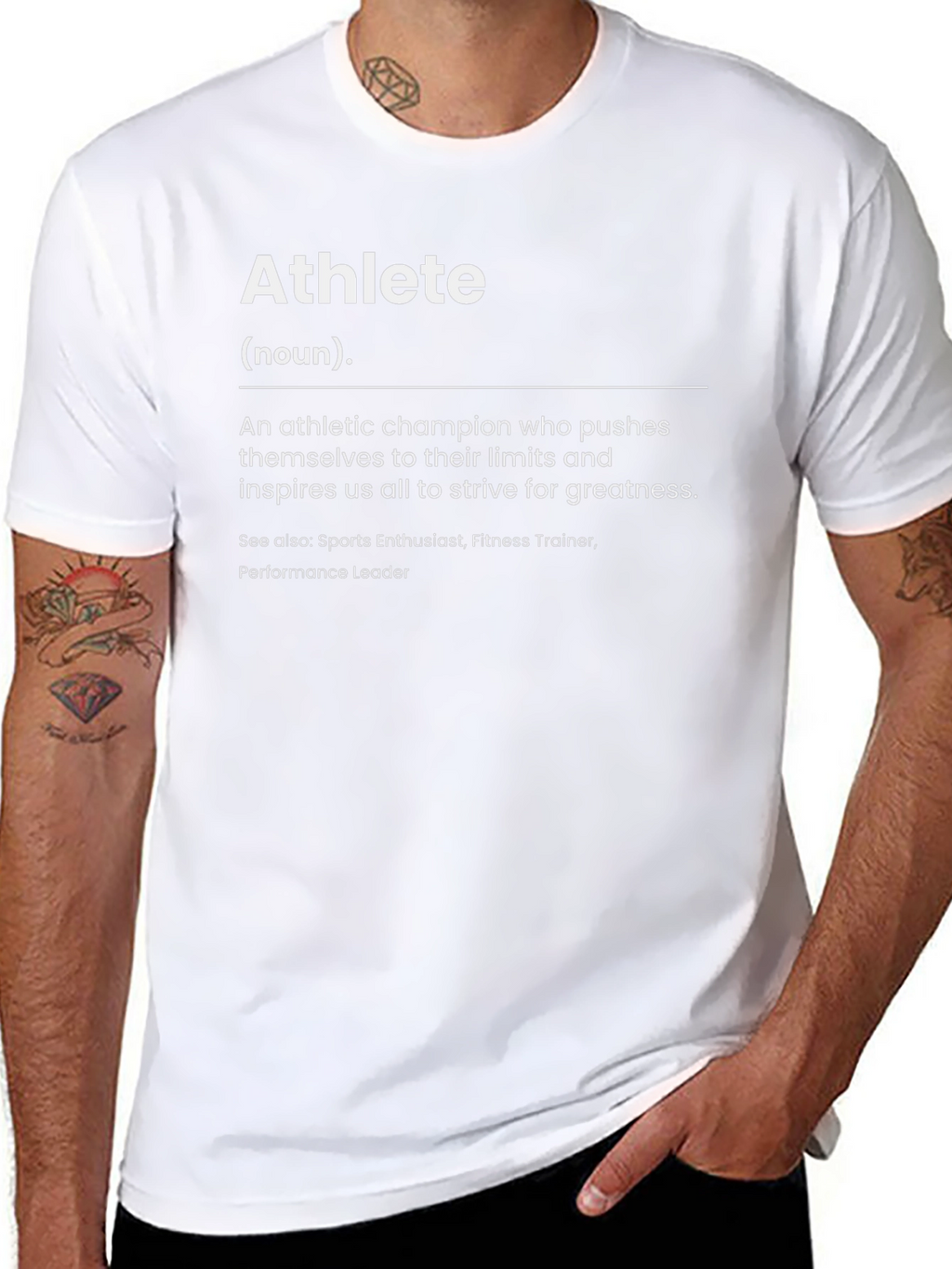Athlete Definition Black T-Shirt