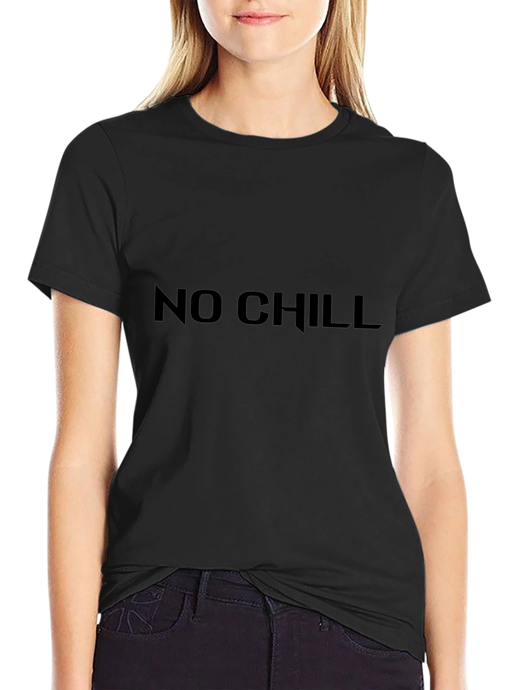 No Chill Black Graphic Tee