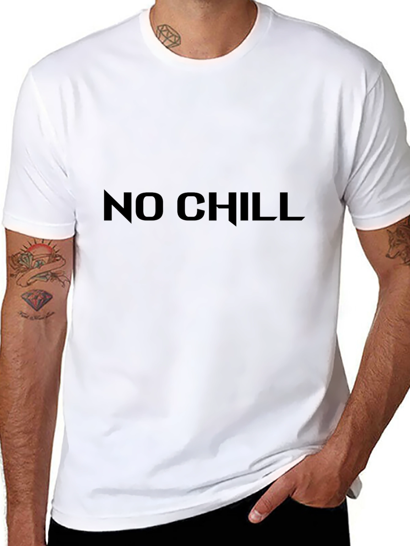 No Chill Black Graphic Tee