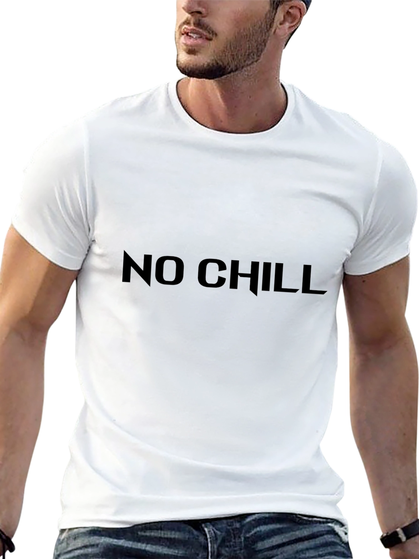 No Chill Black Graphic Tee