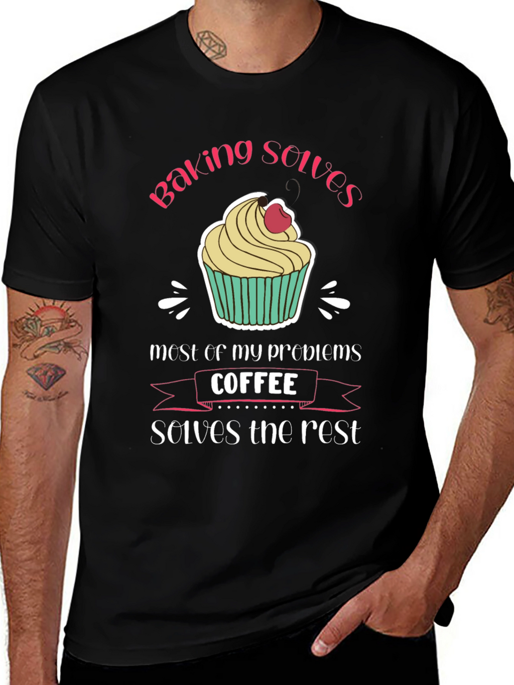 Baking and Coffee T-Shirt - Solves My Problems