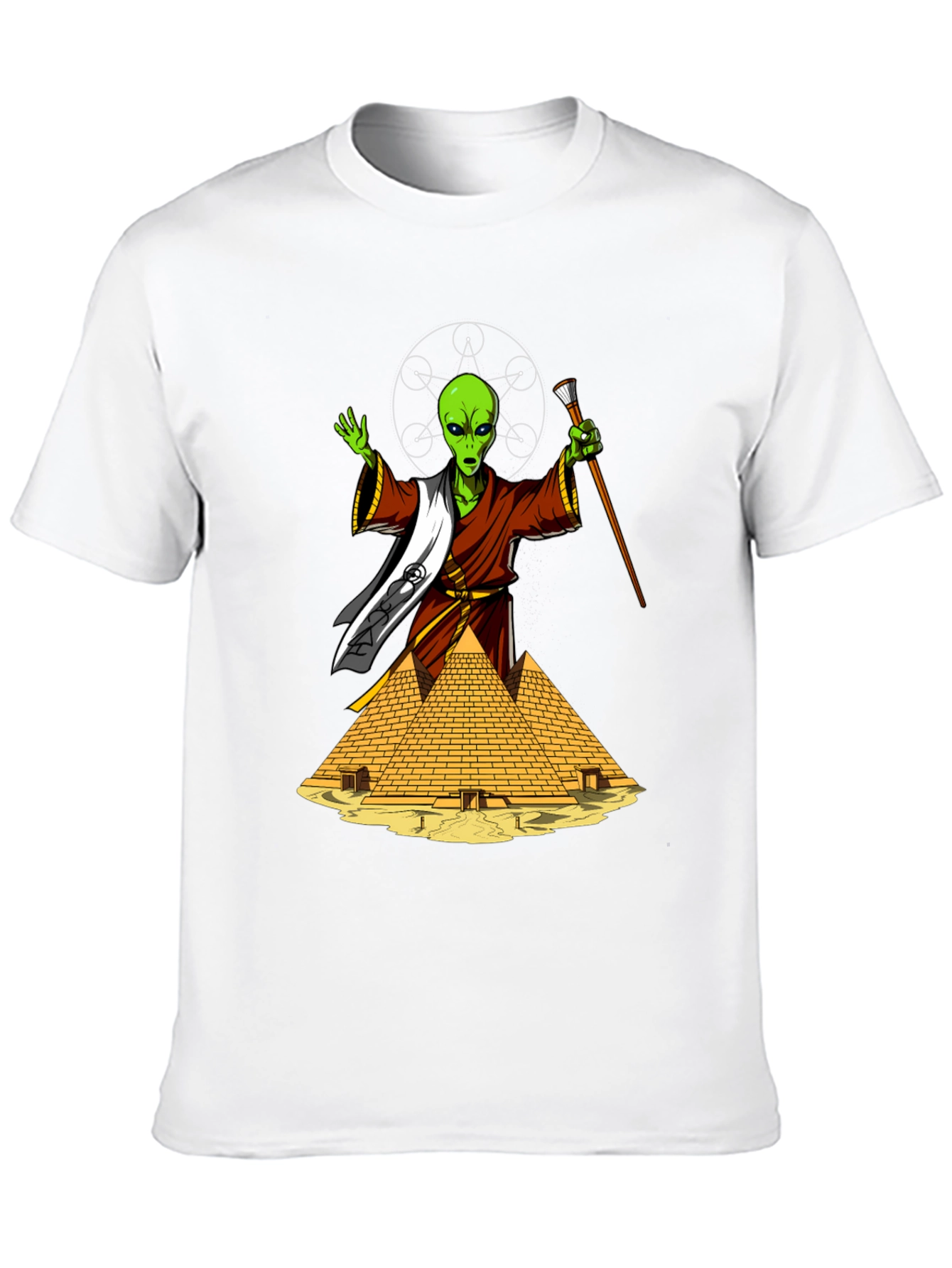 Alien Pharaoh Graphic T-Shirt