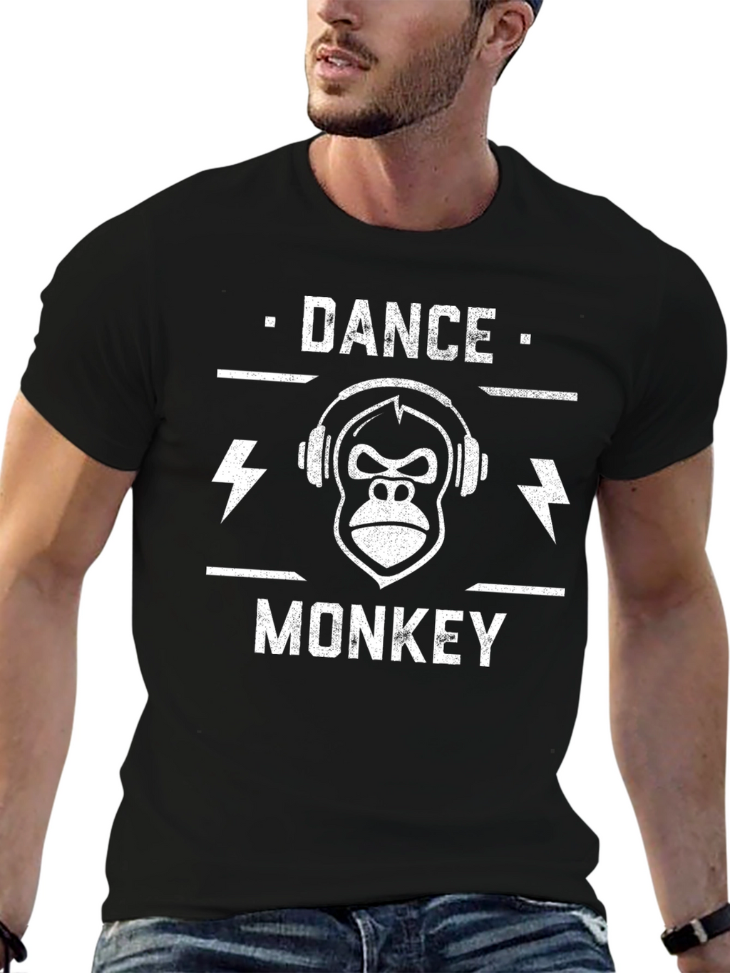 Dance Monkey Graphic Tee - Black T-Shirt