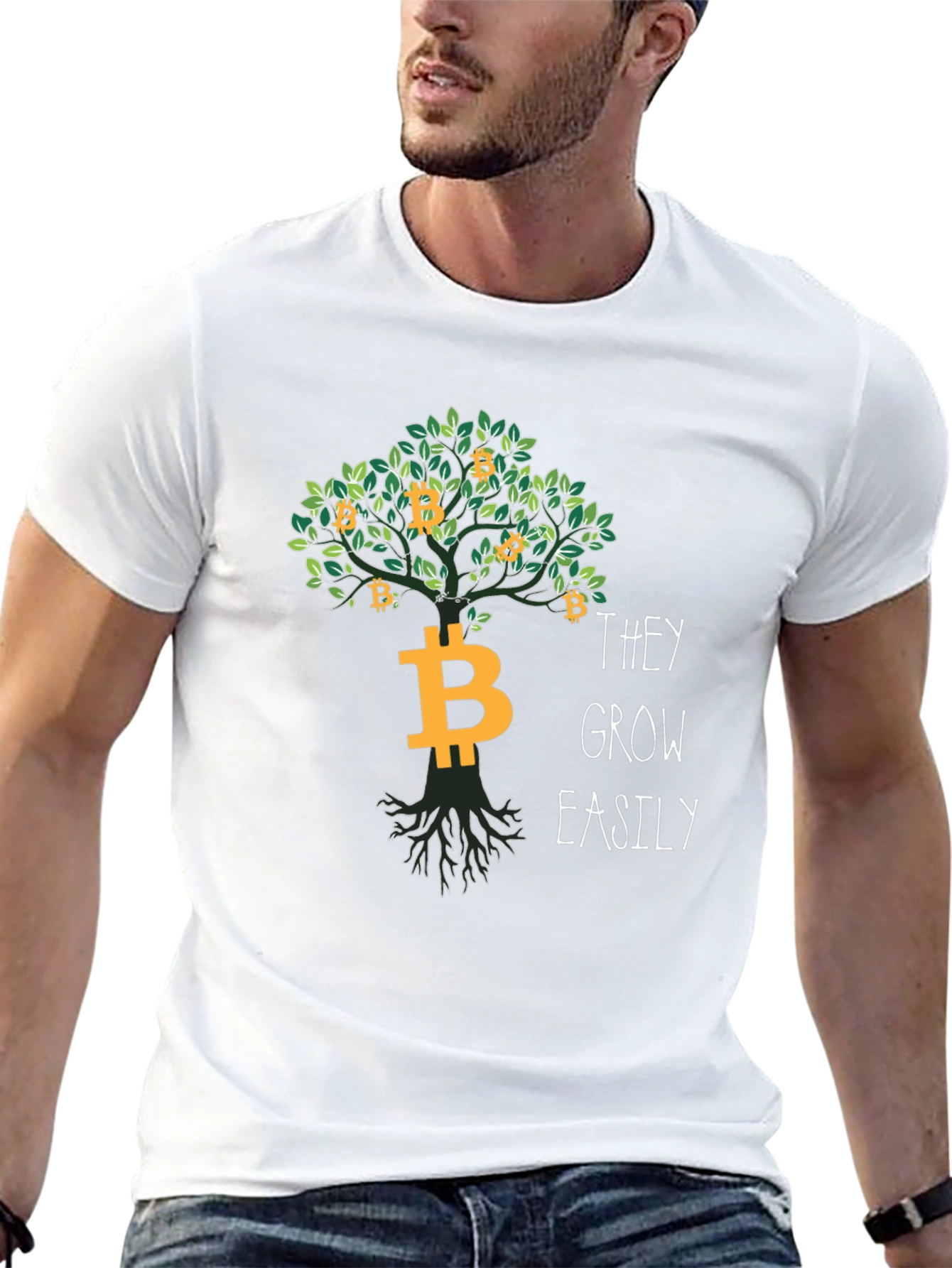 Bitcoin Tree T-Shirt - Grow Your Crypto Easily!