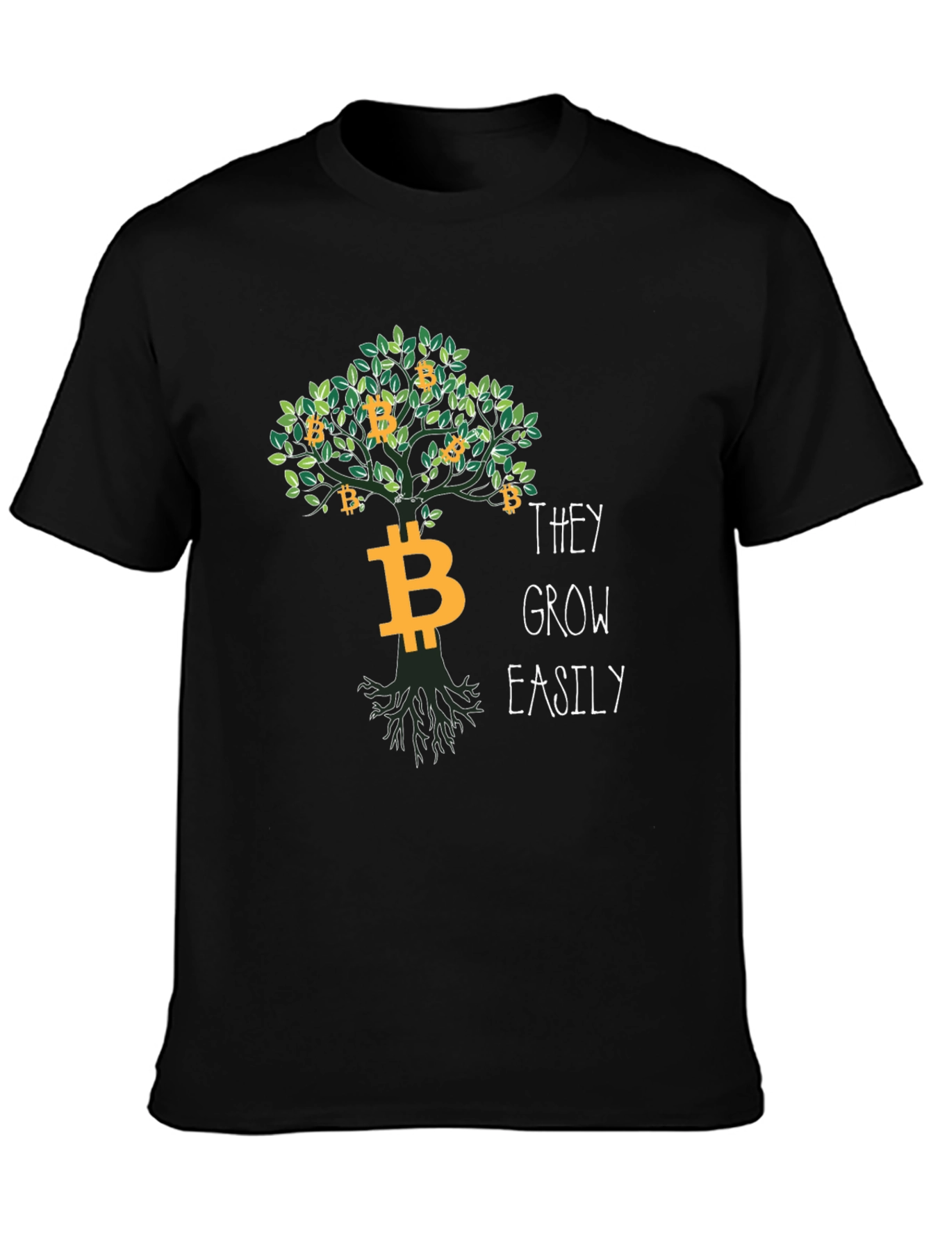 Bitcoin Tree T-Shirt - Grow Your Crypto Easily!