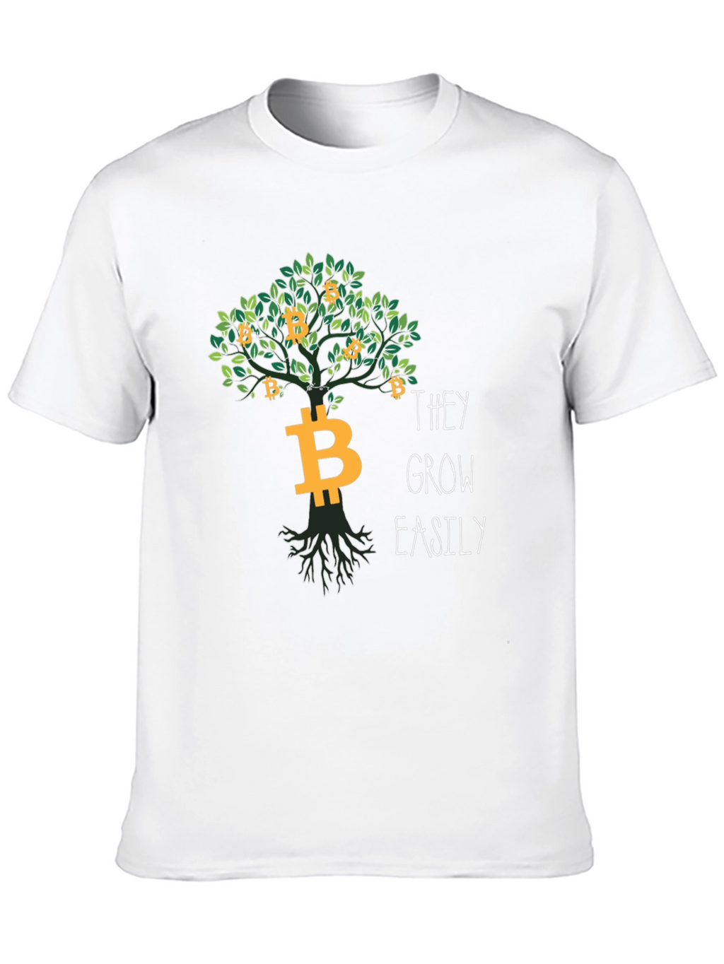 Bitcoin Tree T-Shirt - Grow Your Crypto Easily!