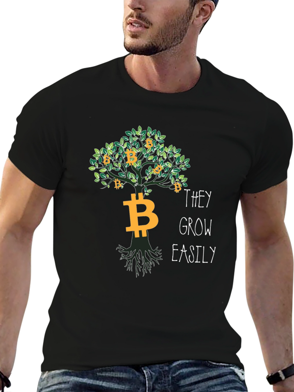 Bitcoin Tree T-Shirt - Grow Your Crypto Easily!