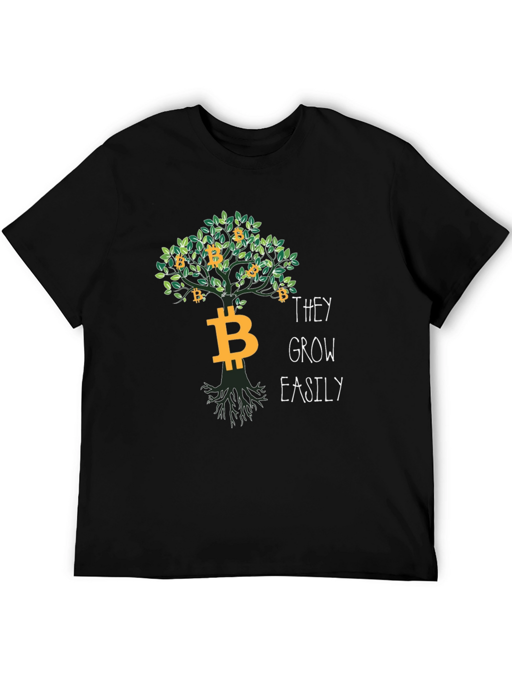 Bitcoin Tree T-Shirt - Grow Your Crypto Easily!