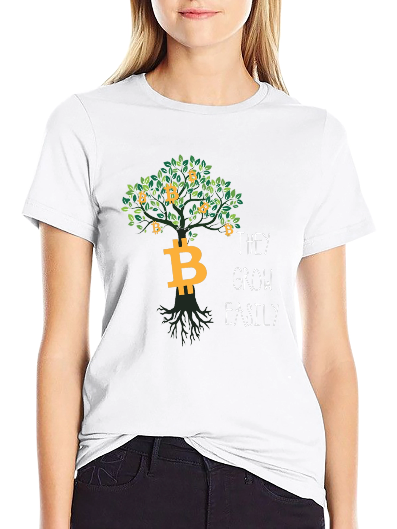 Bitcoin Tree T-Shirt - Grow Your Crypto Easily!