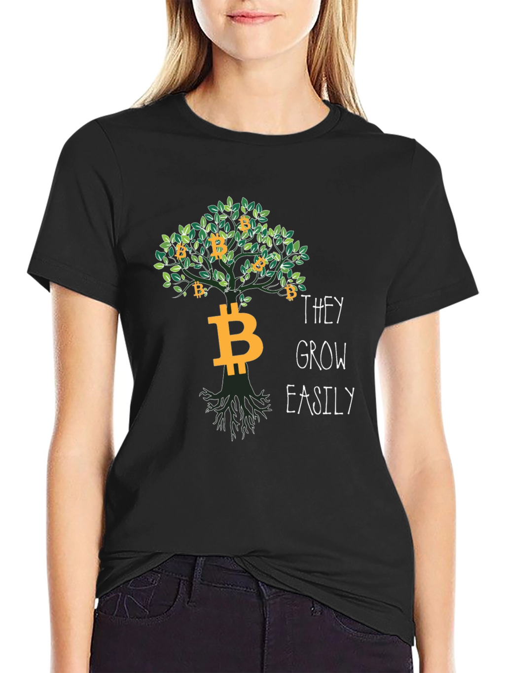 Bitcoin Tree T-Shirt - Grow Your Crypto Easily!