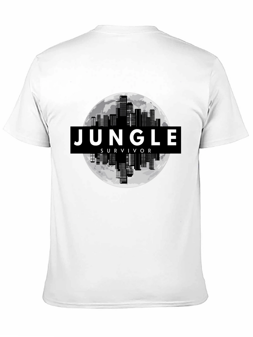 Jungle Survivor Graphic Tee - Urban Cityscape Design