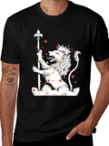 Lion King Graphic Tee - Black Cotton T-Shirt