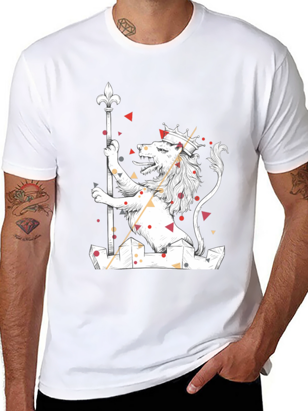 Lion King Graphic Tee - Black Cotton T-Shirt