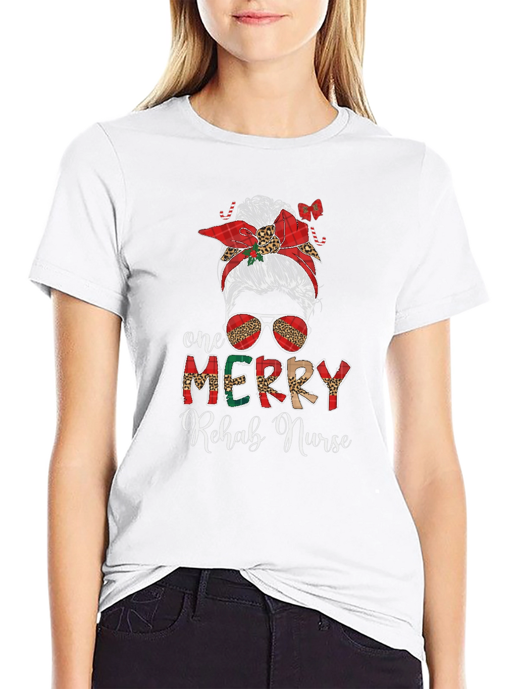 One Merry Rehab Nurse Christmas T-Shirt