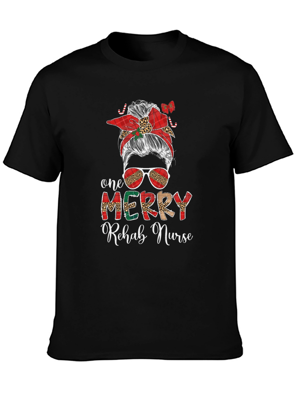 One Merry Rehab Nurse Christmas T-Shirt