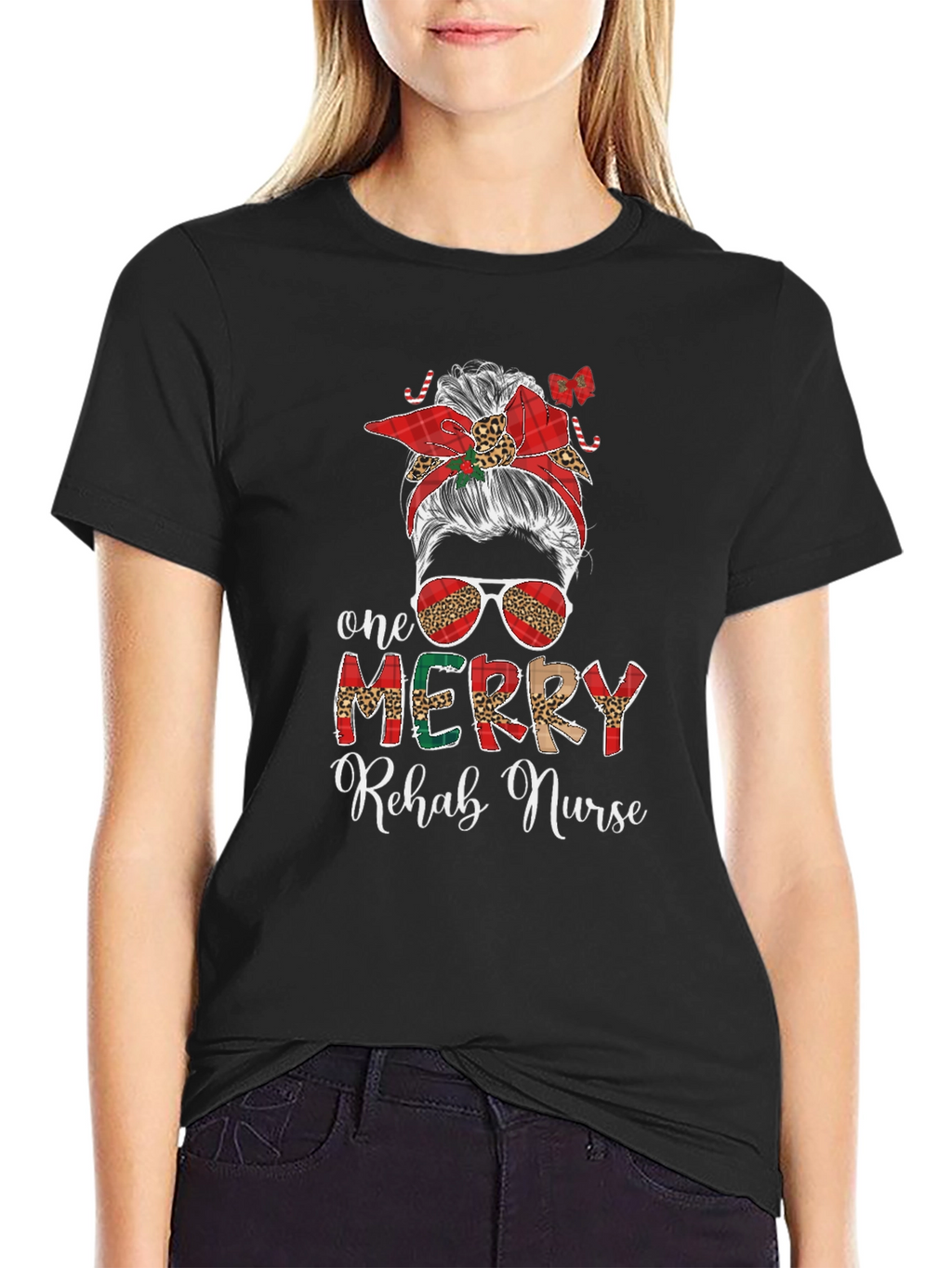 One Merry Rehab Nurse Christmas T-Shirt
