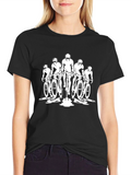 Cyclist Silhouette Black T-Shirt