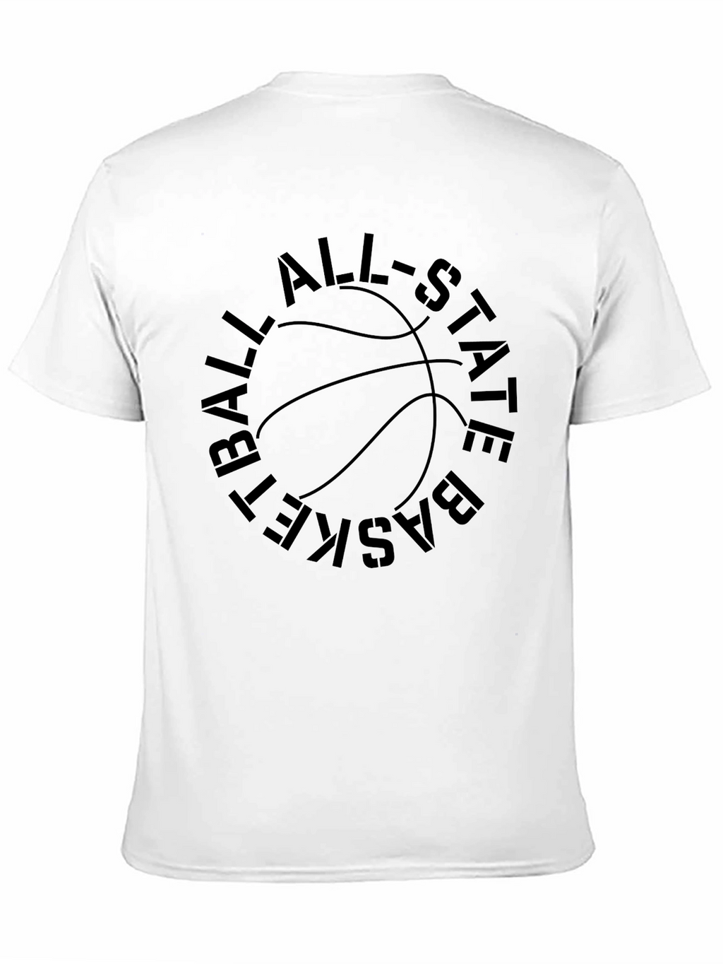 Basketball All-Star State Tee - Black Graphic T-Shirt