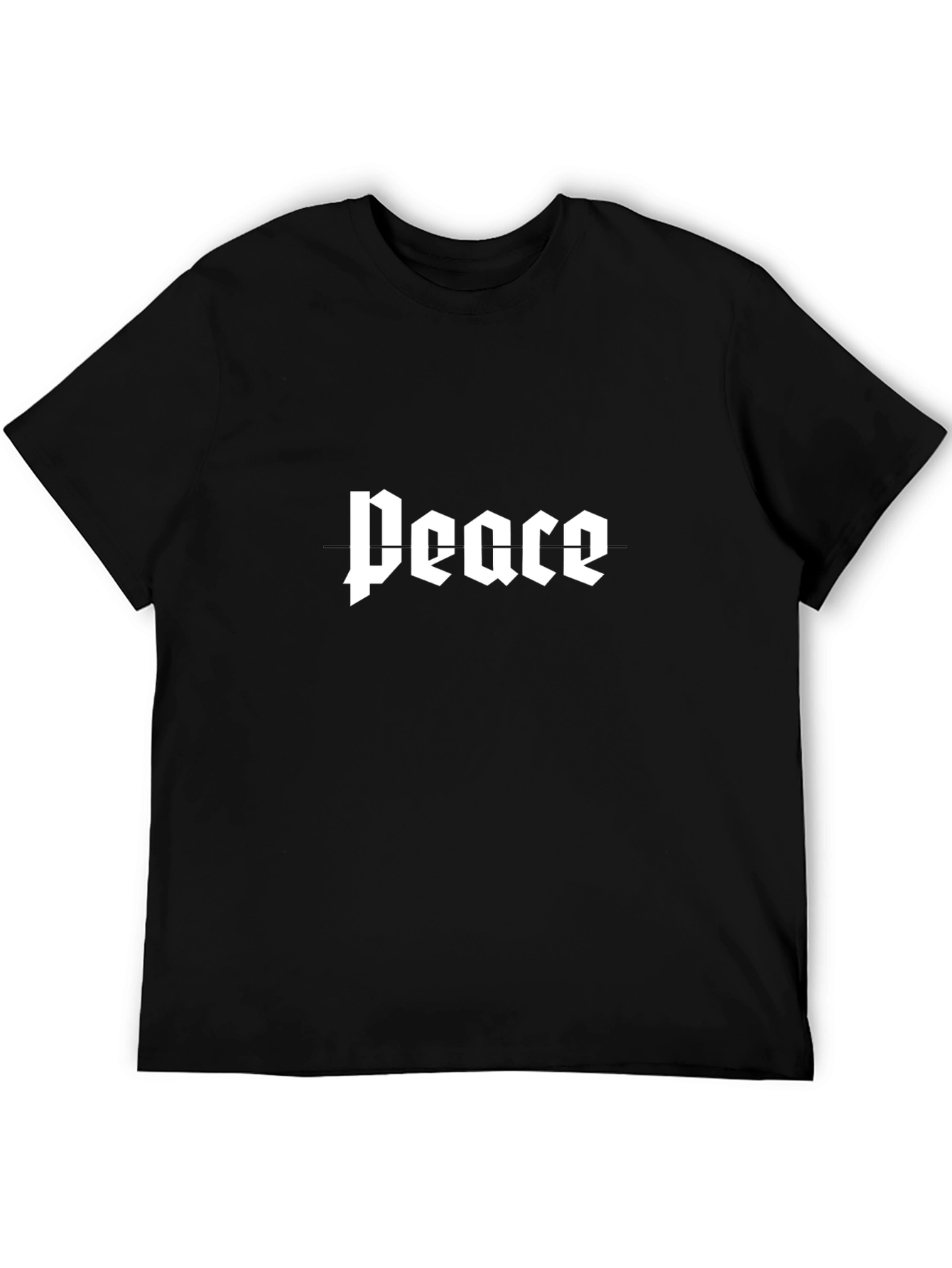 Peace Graphic Black T-Shirt