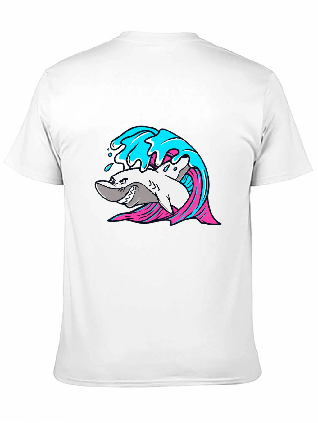 Shark Wave Graphic T-Shirt - Cool Sea Life Tee
