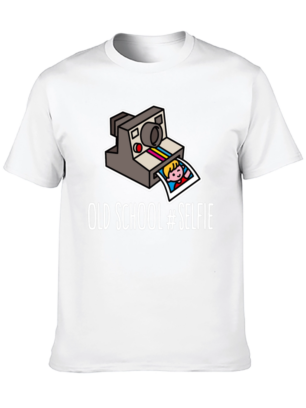 Old School Selfie T-Shirt - Retro Instant Camera Design