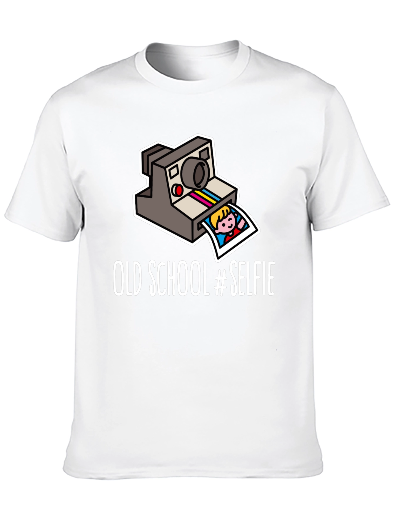 Old School Selfie T-Shirt - Retro Instant Camera Design
