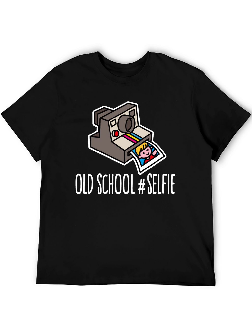 Old School Selfie T-Shirt - Retro Instant Camera Design