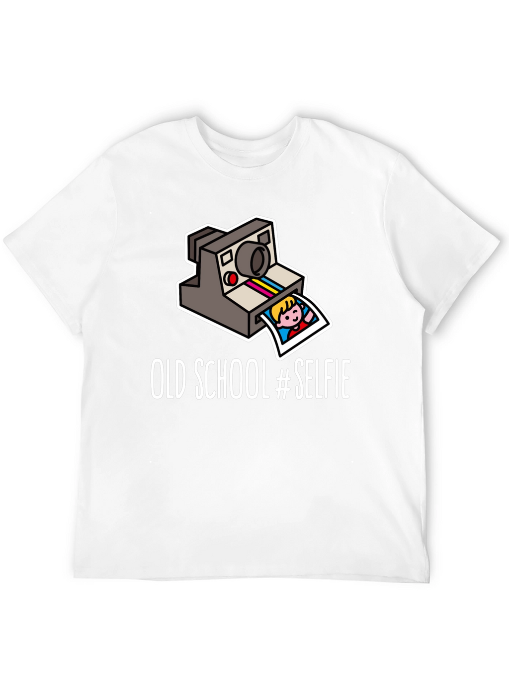 Old School Selfie T-Shirt - Retro Instant Camera Design