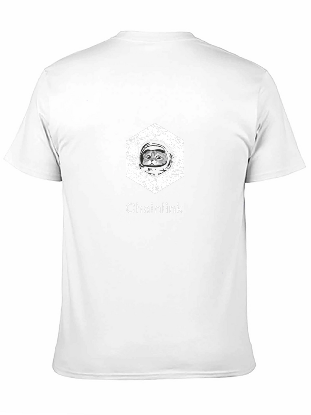 Chainlink Cat Astronaut Graphic T-Shirt